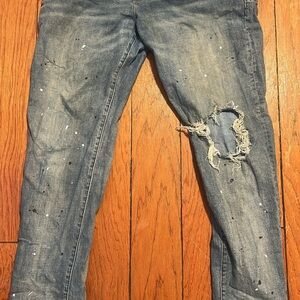 Purple brand ripped jeans